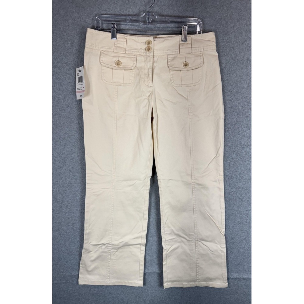 Cabela's Alpine II Pants Womens 10 Short Butter‎ Cream Casual Capri Pockets New